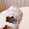 Baby shoes for girls aged 0-1 years, cute princess-style soft-soled shoes for spring and autumn, suitable for 3-6-12 months.
