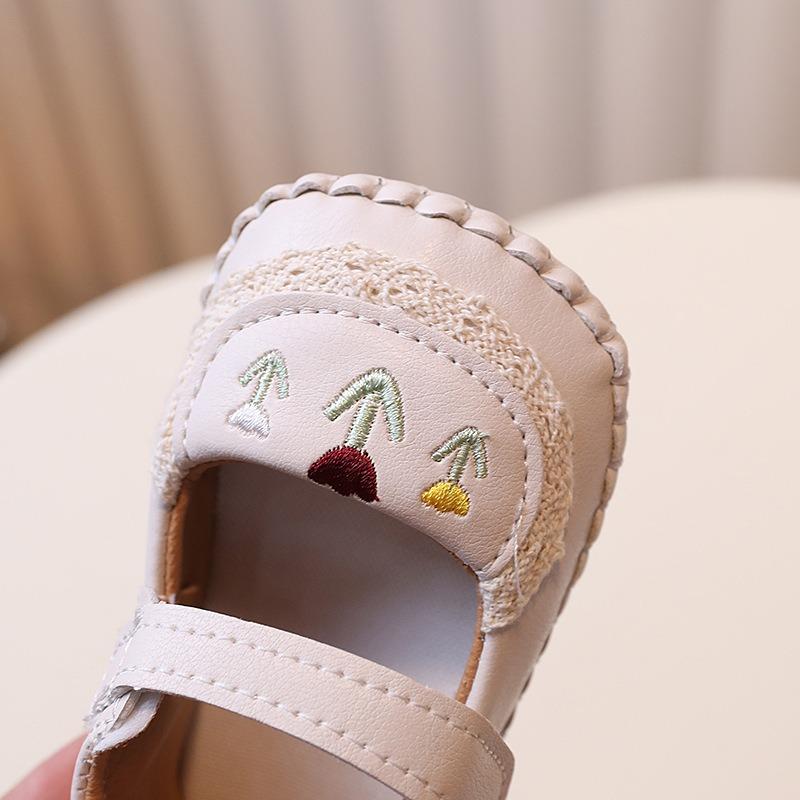 Baby shoes for girls aged 0-1 years, cute princess-style soft-soled shoes for spring and autumn, suitable for 3-6-12 months.