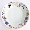 Yamaka Shoten Moomin Herbarium 22cm Hattifattener Microwave Moomin Nordic Day Wedding Made in Pasta/Curry Plate, Approx. Diameter, Design, Safe,