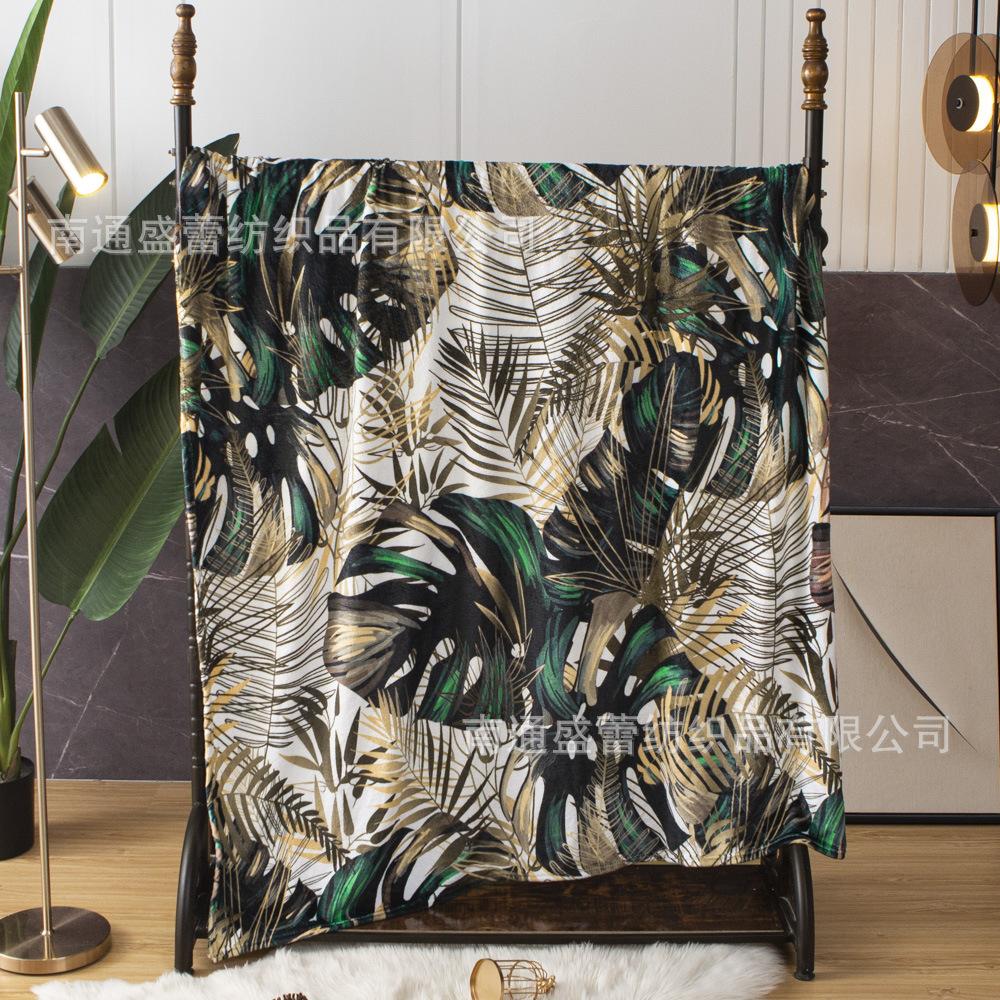 3D Digital Printing Flannel Blanket Sofa Blanket Blanket Single Layer Thickening