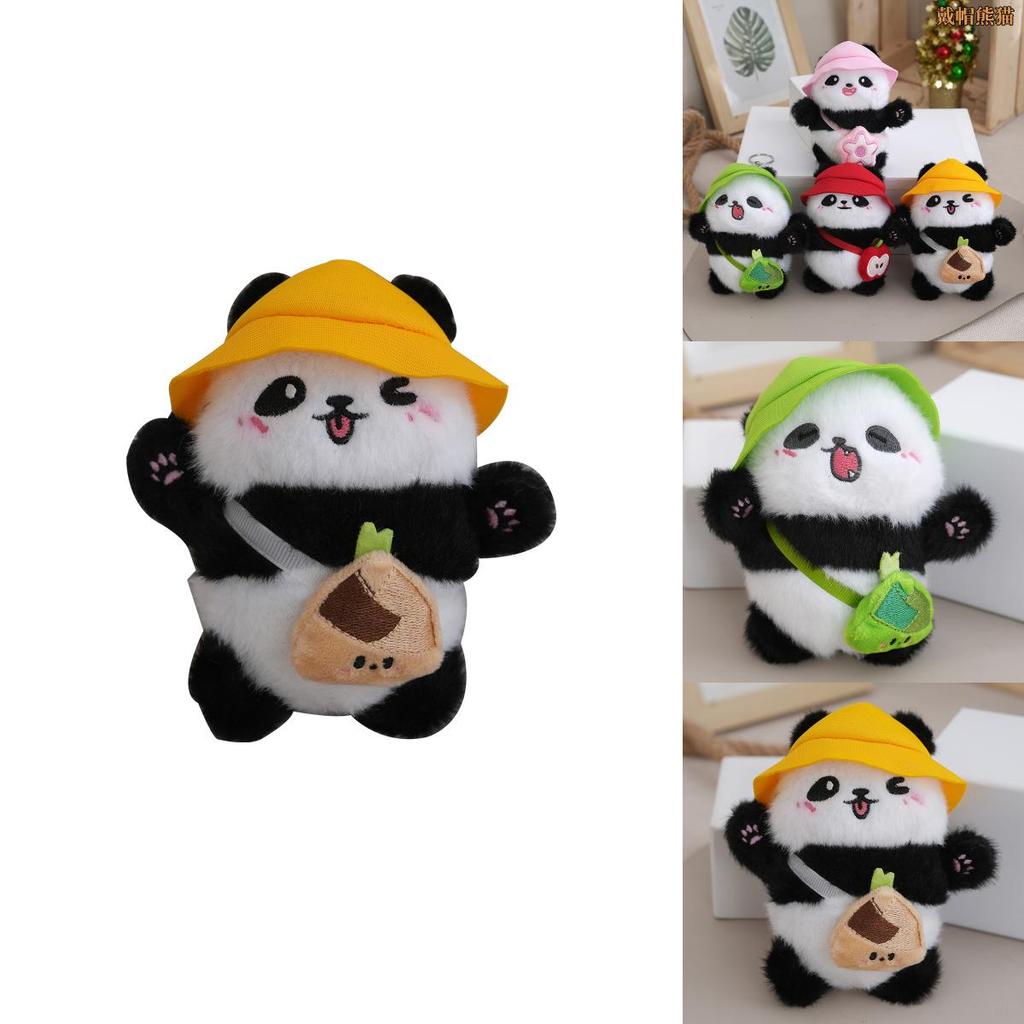 Bezaubernder Kawaii Plüsch Panda Schlüsselanhänger Weiches Niedliches Spielzeug Für Taschen Und Accessoires