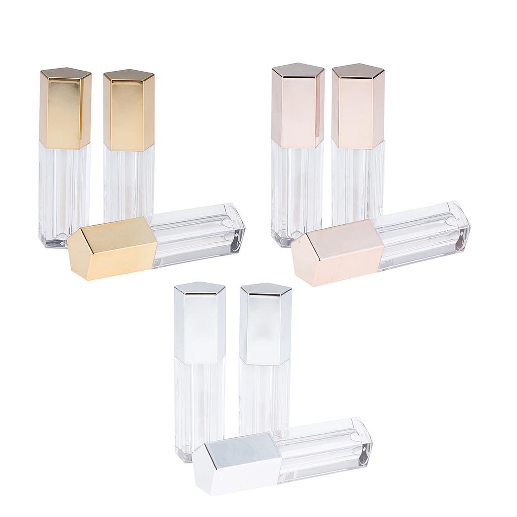 6pcs 5ml Plastic Refillable Cosmetic Tubes Bottle For DIY Balm Oil