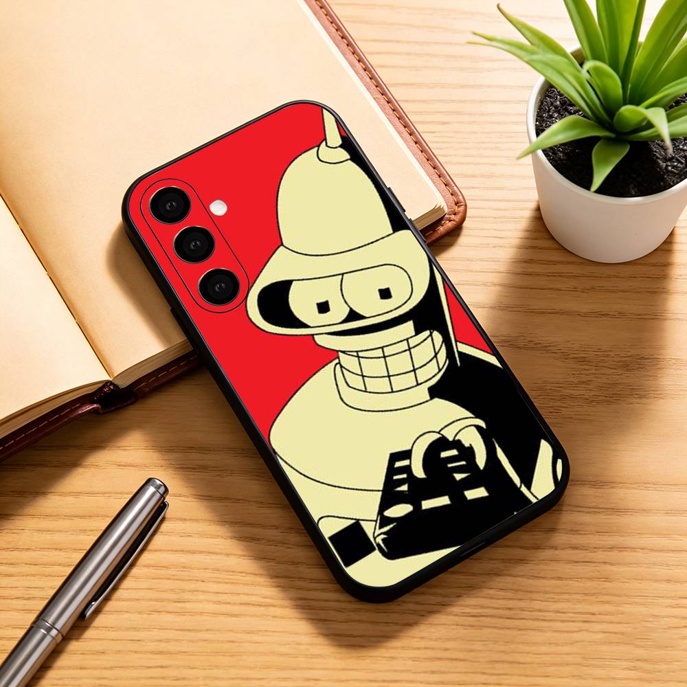 F-Futurama AnimE-e B-Bender  Phone Case For Samsung Galaxy A73,A72,A71,A70,A53,A52,A51,Soft Silicone Black Cover