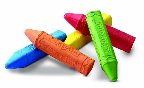 Crayola Water-Removable Jumbo Chalk for Outdoor Use, 24 Colors, 512024, Authentic