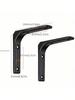 2Pcs Heavy-Duty Iron L-Shaped Shelf Brackets Right Angle Corner Supports for Wall Mounted Furniture Bracket Support Hardware