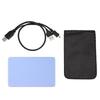 2,5 Zoll USB 2.0 SATA HD Box HDD Festplatte Mobiler Datenträger Externes Gehäuse mit USB Y-Kabel