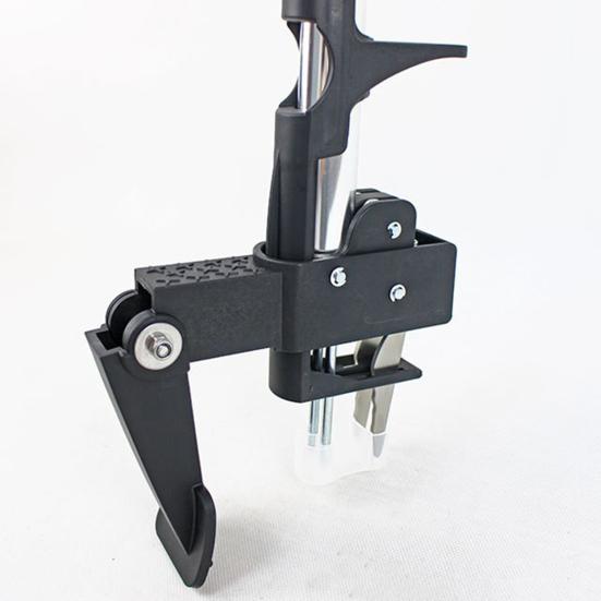 Stand Up Weed Puller Hand Weeding Tool with 4-Claw Steel Head Detachable Handle No Kneeling Garden Weed Remover