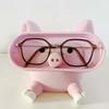 Portable Pink Piggy Glasses Case PLA Multi-functional Pig Stationery Storage Box Washable Dust-proof Eyewears Storage Box