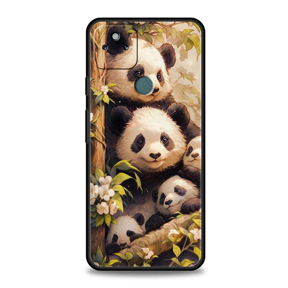 Baby Panda Phone Case Cover for Google Pixel 10 9 8 7 6 9A 8A 7A 6A Pro Shockproof Soft TPU 10 Pro XL Shell Fundas Capas Bags