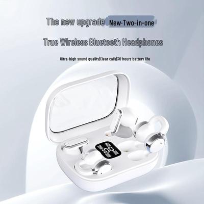 Cross-border Bluetooth Q10 Dual Ear Clip-on Earbuds - Two Pairs In One