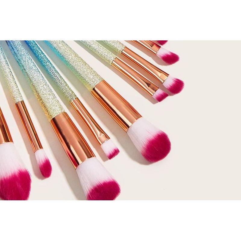 Stroke of Beauty - Set of 16; Gradient Print Makeup Brush