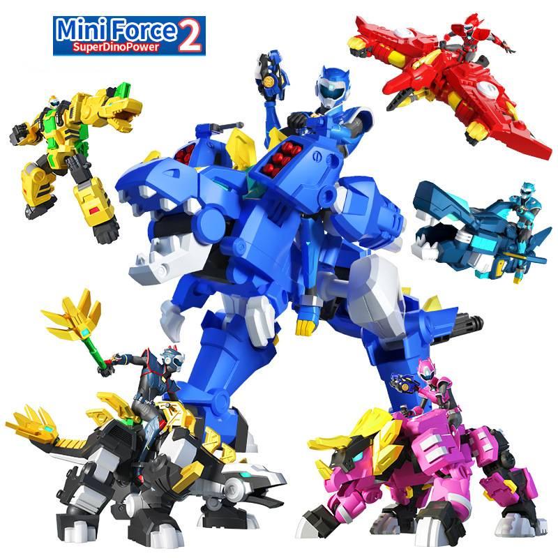 Mini Special Forces Toy Super Dino Power Mecha Transformation Robot For Boys