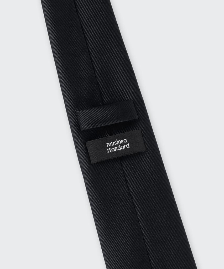 MUSINSA STANDARD Standard Solid Tie [Black]