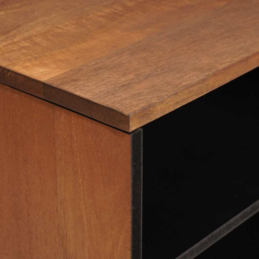 TV Cabinet with Door Acacia Brown Surface 80 X 33 X 46 Cm