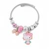 Hello Kitty Rosa Pandora Armband - Niedliches Cartoon-Katzen-Charme-Bügelarmband Schmuck