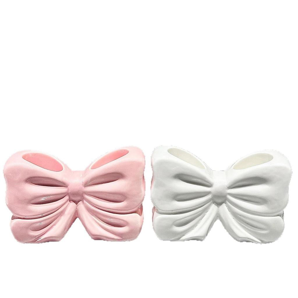 Girlish Heart Bow Ceramic Electric Toothbrush & Toothpaste Holder