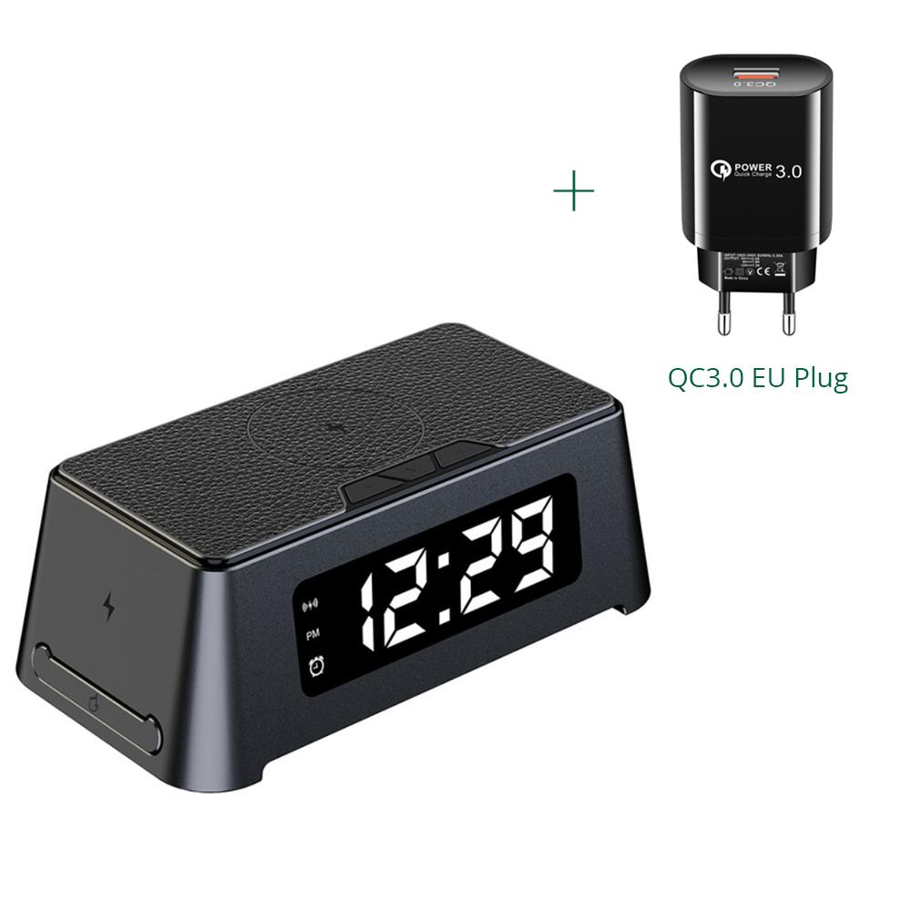Alarm Clock Wireless Charger 3 In 1 For Iphone 14/13/12/11 Digital Display Wireless Chargers For Apple Watch/airpods Pro
