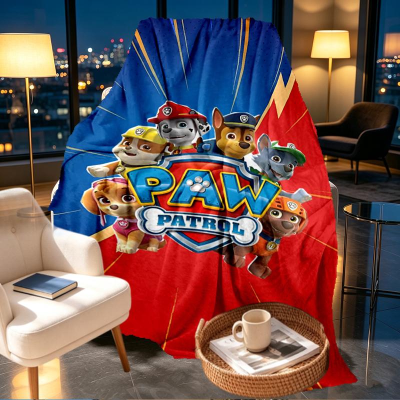 PAW Patrol Print Blanket - Soft & Comfortable, for Bedroom, Travel, Sofa, Home Decoration - Birthday Christmas Gift for Friend