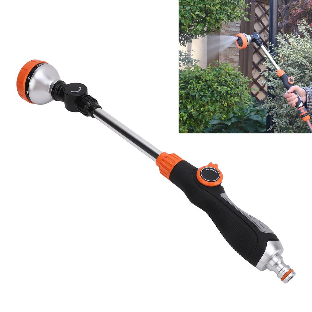 Garden Sprayer Wand 8 Patterns Multifunctional Long Hose Nozzle Sprayer for Home Garden Irrigation Watering Flowers Car Washing