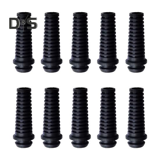 10ks PVC kabelová průchodka 6mm botka pro odlehčení tahu Odolný drátěný chránič kabelu pro elektrické nářadí jádro domácích spotřebičů průmyslové vybavení