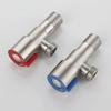 Stainless Steel Bathroom Quick Opening Triangle Valve Faucet Accessories Two-way Angle Valve G1/2 Thread Water Inlet
