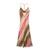 Western Style 2024 Summer New Women's Sling Tie-dye Underwear Midi Dress 9878128