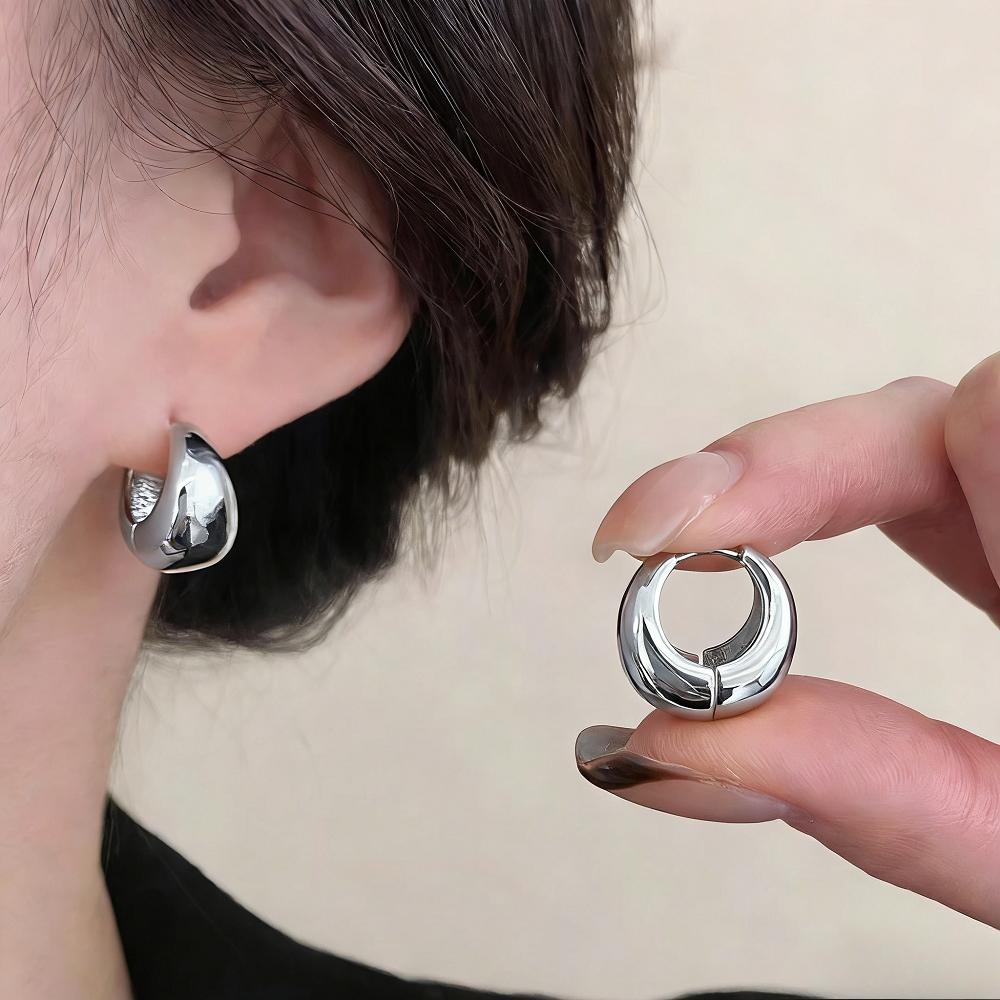 Unique Multi Layer Round Knotted Studs Earrings for Women Fashion Simple Versatile Geometric Earrings Trendy Daily Wear Jewelry