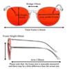 Shinu Red Glasses Blue Light Blocking Glasses For Better Sleep Computer Working Glasses Orange Lenses   Women Eyeglasses