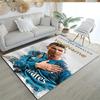 Cristiano Ronaldo 13 Personalisierter Name Teppich Design zur Dekoration Zimmer Spielzimmer Wohnheim Esszimmer Rutschfester Teppich Anime Büro Dekor