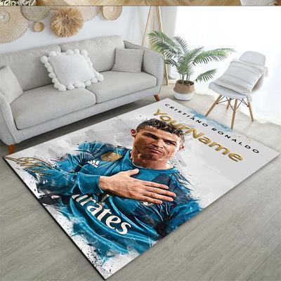 Cristiano Ronaldo 13 Customized Name Carpet Design for Decorate Room Playrooms Dormitory Dining Room Anti-slip Rug Anime Office Decor