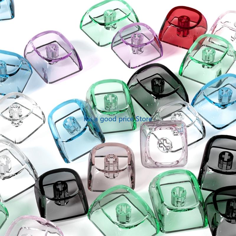 10Pcs Transparents PC Keycaps Mechanical Keyboards Keycaps Blank Backlits Keycaps For Switches Mechanical Keyboards