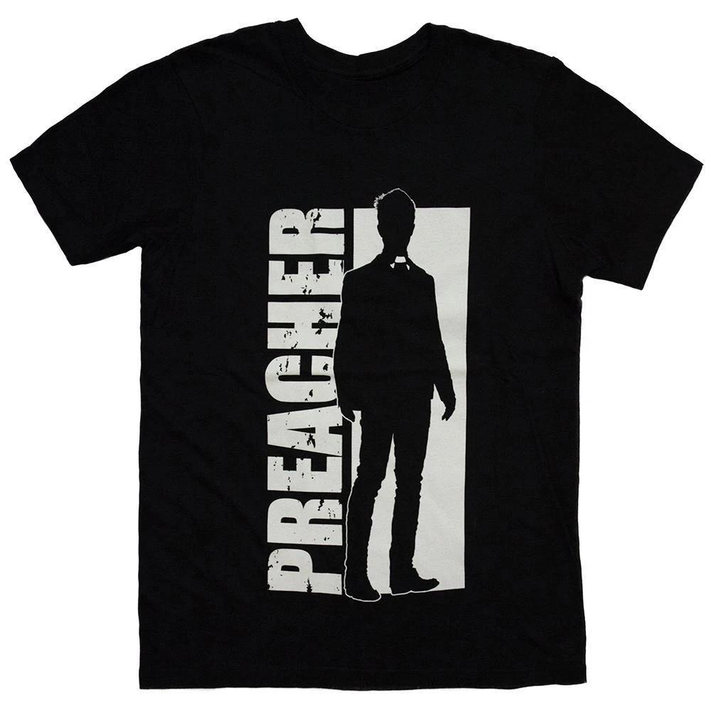 

AMC Preacher TV Series JESSE CUSTER SILHOUETTE 100% Cotton T-shirt Mens Tees Top NEW 100% Authentic S