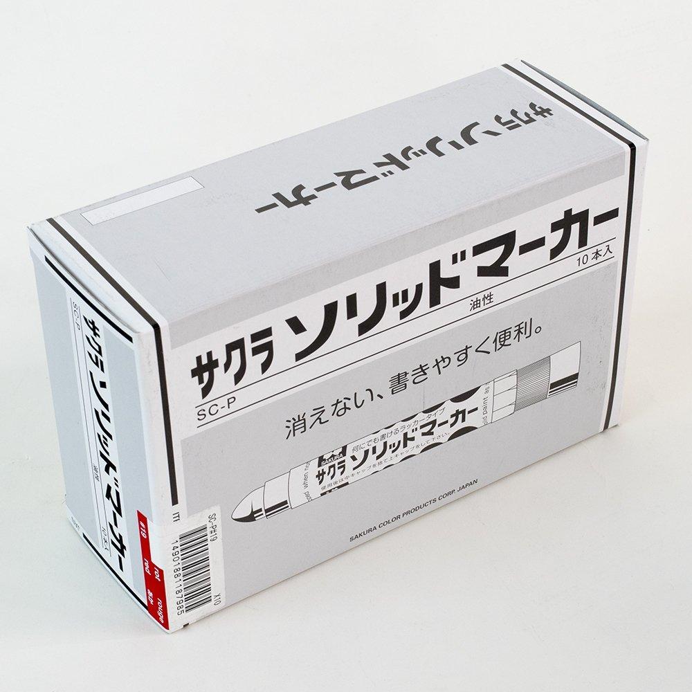 Sakura Craypas Solid Marker 10 Pens Oil-Based SC-P#19 (10) Red,