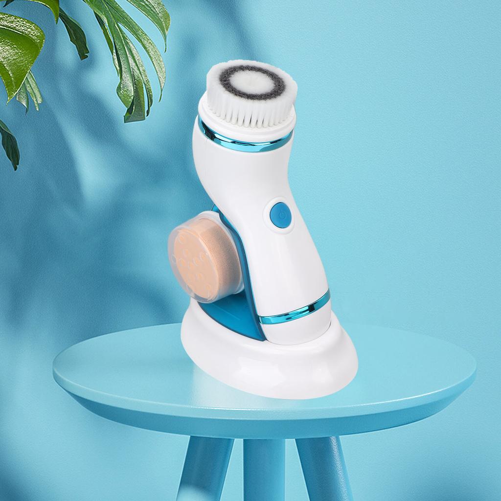 4 In 1 Facial Cleansing Brush Deep Cleaning Pore Cleaning Electric Face Cleaner for Men Women