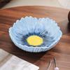 Flower Shaped Ceramic Fruit Plate Dessert Plate Salad Bowl Decorative Plates Candy Dish Snack Bowl Dim Sum Dish Storage Tray