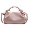Elegant Pleated Cloud Bag With Knot Handle Chic Mini Handbag Magnetic Buckle Design Shoulder Bag Women Cute Dating Crossbody Bag