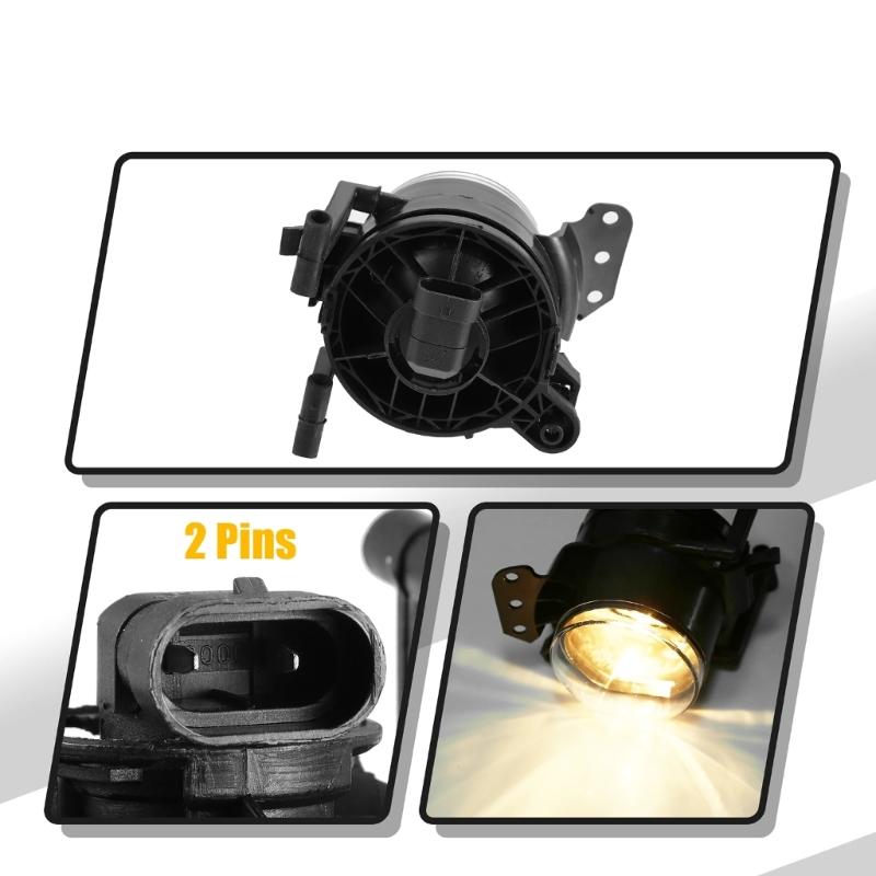 1 Pair Fog Lamp Case Car Fog Light Housing 63176910792 63176920703 for E60 E90 E63 E46 Foglights Case Without Bulbs
