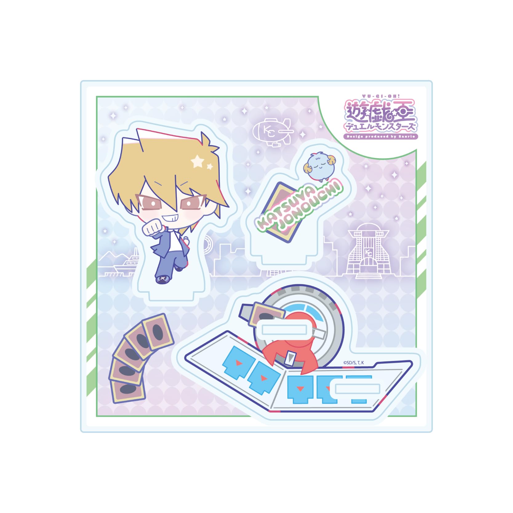 

Duel Monsters Design produced by Sanrio 04 Katsuya Jonouchi Acrylic Stand Plate Yu-Gi-Oh! [Collaboration Illustration]