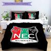 NEC Nijmegen Pattern Bedding,Quilt Set Quilt Cover Pillowcase Home Birthday Gift (1*duvet Cover+2*pillowcase,without Core)