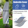 Patio Umbrella Parasol Cover Outdoor Anti-UV Protective Cover Waterproof Patio Umbrella Cover with Zipper Parasol Rain Cover