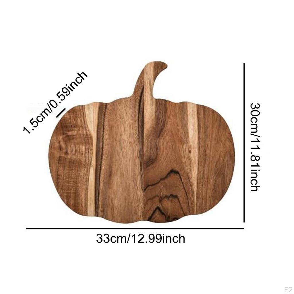 Tabla de Servir con Forma de Calabaza, Tabla de Cortar para Cocina, Plato Multiusos para Postres y Dulces, para