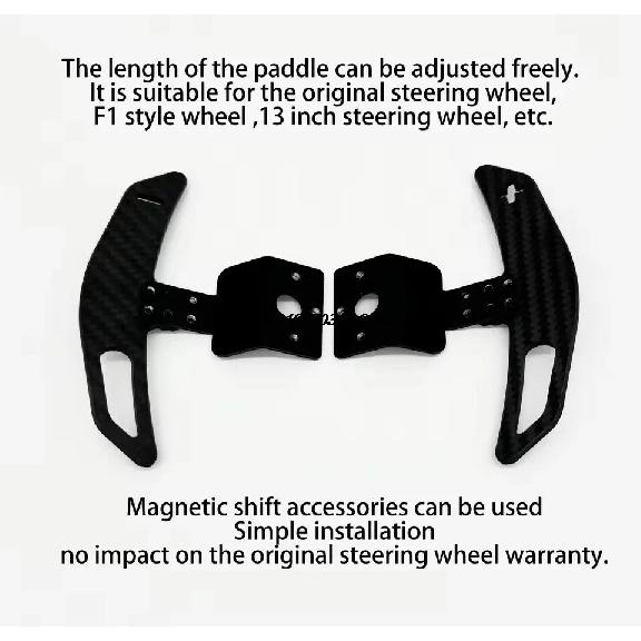 Carbon Fiber Extension Paddle Shifter Adapter For MOZA R5 R3 ES ESX Racing Car Game Mod Steering Wheel Accessories