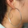 Geometric Metal Temperament Ring Punk Large Circle Ear Studs Hoop Earrings Fashion Jewelry