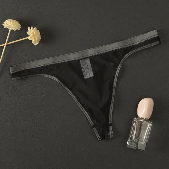 Tanga transparente para hombre, calzoncillos de malla transparente, finos, antisépticos, de cintura baja, pornográficos, ropa interior para hombre