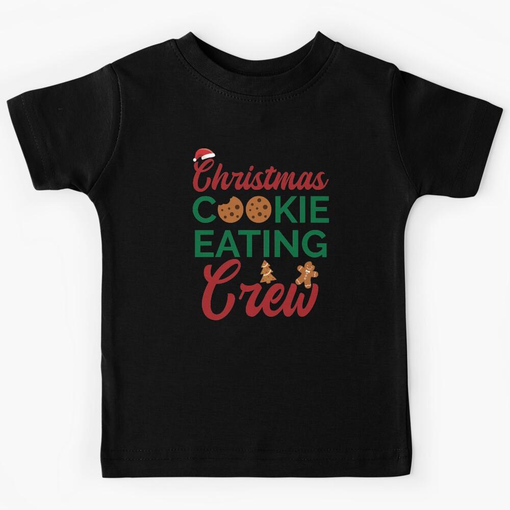 FUNNY CHRISTMAS, COOKIE EATING CREW Kids T-Shirt 160