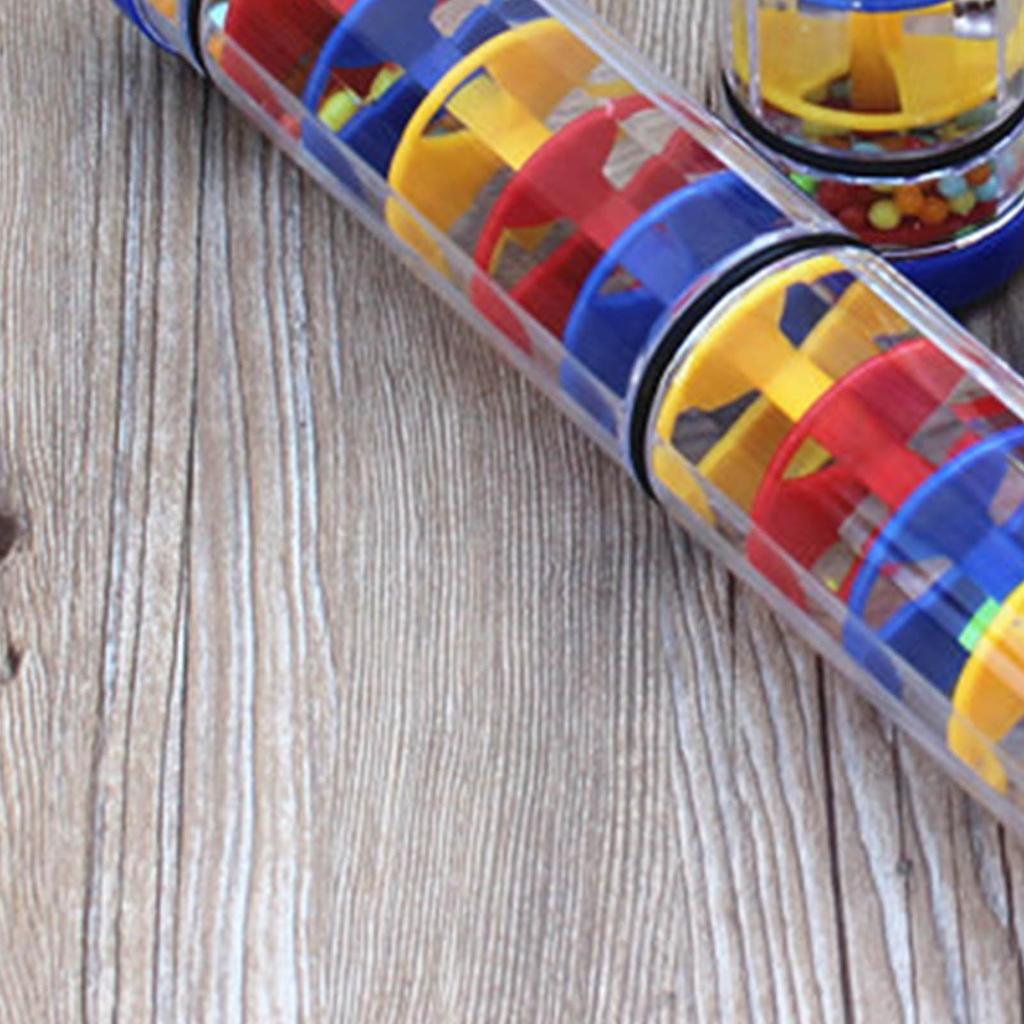 Rainmaker Rain Stick Toy Music Education Rain Stick Shaker Plastic Rattle Tube for Kindergarten 1