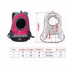 Haustier Hundetransporttasche Haustier Rucksack Tasche Tragbar Reise Tasche Haustier Hund Vordertasche Netz Outdoor Wandern Kopf Heraus Doppelschulter Sport DB