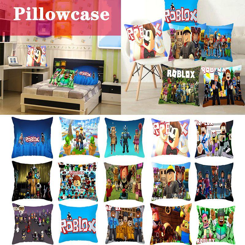 Game Roblox Cushion Pillow Hugging Pillow Case Roblox Anime Game Character Cartoon Printing Waist Pillow Cover Birthday Gifts
