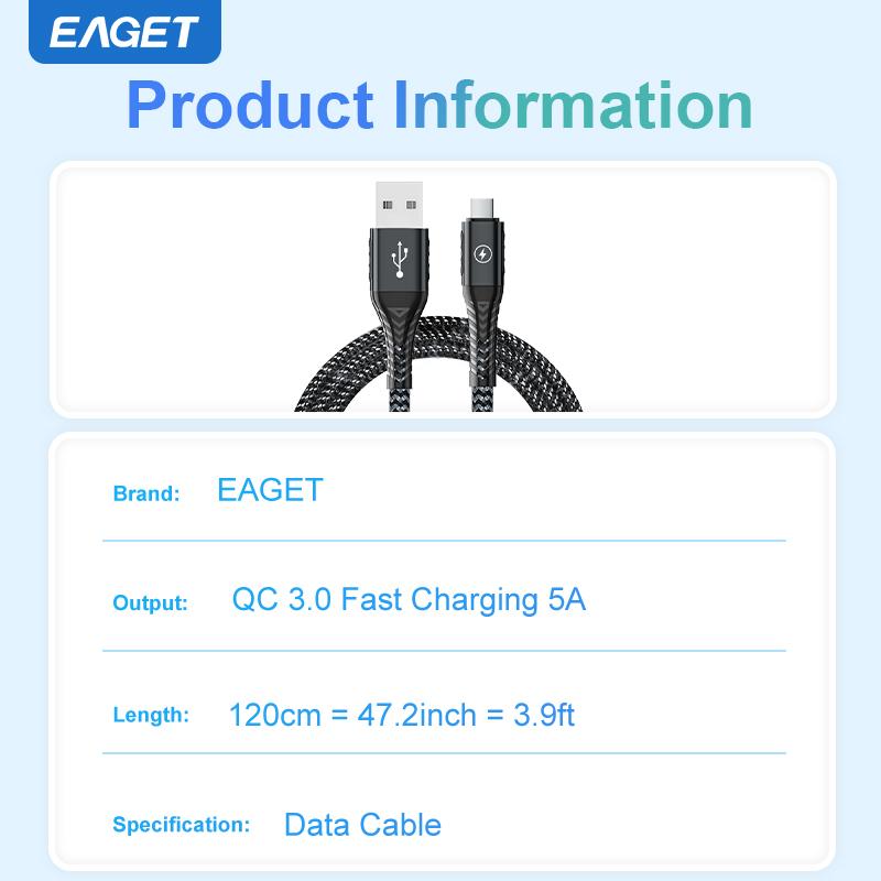Schnelles Ladekabel 3,9 FT Typ C USB A auf USB C Ladekabel Kompatibel mit Galaxy S10 S9 S8 Plus Note 9 8, Switch und mehr