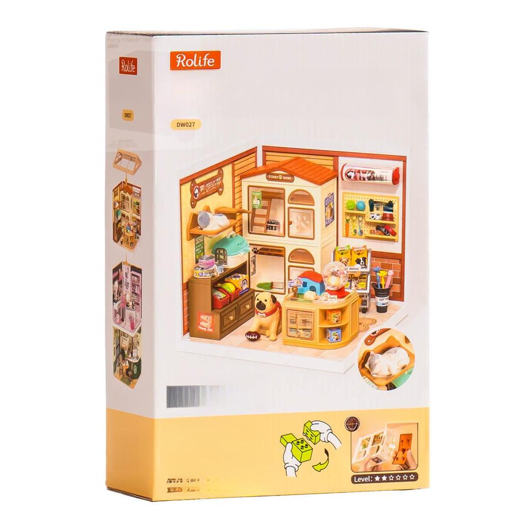 Rolife Furry Friends' Home DIY Miniature House DW027